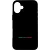 Italy & Co Custodia per iPhone 16 Plus Bandiera minimalista Italia