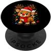 Christmas Santa Brick Builder Kids Renna Blocco Building Master Builder Mattone Natale PopSockets PopGrip Adesivo