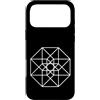 Signs and Symbols Custodia per iPhone 17 Pro Max Tesseract Hypercube otogonale 2D