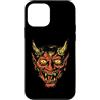 generic Custodia per iPhone 12 mini Diavolo Testa Tradizionale Tatuaggio