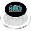 TeeaxArt Frontline Hero Christmas Gifts Apprezzamento dei lavoratori essenziali degli eroi di prima linea dell'assistente sociale PopSockets PopGrip per MagSafe