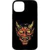 generic Custodia per iPhone 15 Plus Diavolo Testa Tradizionale Tatuaggio