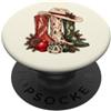 Merry Rodeo Studio Natale Cowgirl Stivali Cowboy Cappello Western Candy Vacanze PopSockets PopGrip Adesivo