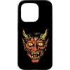 generic Custodia per iPhone 15 Pro Diavolo Testa Tradizionale Tatuaggio