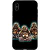 Merch Maniacs Custodia per iPhone XS Max Buddha See le Hear Speak No le Evil