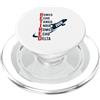 Cruising Ahead Aviation Designs Ritirato 2026 Pilota Alfabeto fonetico Pensionamento aereo PopSockets PopGrip per MagSafe
