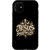 Regali di Christian Street War & Co. Custodia per iPhone 11 Jesus Saved My Life - Christian Graffiti Street Art