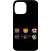 Funny Spooky Halloween Apparel Custodia per iPhone 13 Pro Max Spettrale Halloween Apple Icons Scheletro Mummia Vampiro Pipistrello