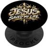 Regali di Christian Street War & Co. Jesus Saved My Life - Christian Graffiti Street Art PopSockets PopGrip Adesivo