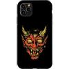 generic Custodia per iPhone 11 Pro Max Diavolo Testa Tradizionale Tatuaggio
