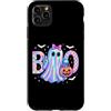 Spooky Season Cute Girls Halloween Gifts Custodia per iPhone 11 Pro Max Boo Jee Ghost Preppy Coquette Bow Carino Halloween Donne Ragazze