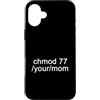 Funny Linux admin hacker nerd IT Geek gi Custodia per iPhone 16 Plus chmod 777 Your Mom Linux Funny Tech Humor