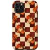 Checkered Patchwork Pattern - Apparel & Custodia per iPhone 11 Pro Autunno Autunno Zucca Scacchi Tartan Plaid Gingham Pattern