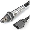 HELLA 6PA 358 066-421 Sonda lambda, 4a... poli, Cavo 750mm | Compatibile con: AUDI A1, A1 Sportback, A3, A3 Cabriolet, A3 Sportback, A4 B7, A4 B7 Avant, A4 B7 Cabriolet, A4 B8 Avant