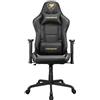 Cougar Sedia Gaming Cougar 3MELIGLB Armor Elite Royal Bracciolo regolabile 2D/5 ruote/portata 120kg Nero/Oro