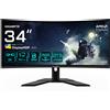 Gigabyte Monitor Led 34'' Gigabyte G34WQCP Curvo UltraWide Quad HD 3440x1440/1ms/G/Nero [G34WQCP EK]