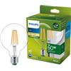 Philips Classic LED A-label lampada 60W E27 trasparente bianco caldo Globo
