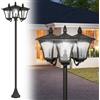 Outsunny Lampione da Giardino a Energia Solare con 3 Luci LED Automatiche