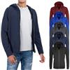 Felpa Uomo Invernale Con Cappuccio Maglione Sportivo Maglia Pullover Zip VEQUE