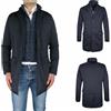 Giubbotto Uomo Invernale Giubbino Elegante Soprabito Blu Cappotto Trench VEQUE