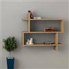 Dmora - Mensola Solara, Scaffale, Ripiano a muro, Scaffalatura multiuso, 70x22h66 cm, Quercia