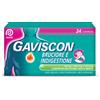 Gaviscon Bruciore E Indigestione 24 Cpr Mast 187,5 Mg + 106,5 Mg + 250 Mg Gusto Menta