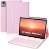 WENMILY Cover con tastiera per Lenovo Idea Tab 11 2025 TB-336ZU/TB-336FU | Tastiera Bluetooth magnetica rimovibile ultrasottile, QWERTY italiana, con portapenna, custodia protettiva,Rosa