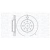Magneti Marelli Disco Freno Fiat Panda 1.2 4X4, 1.3+G62 Mbd0186