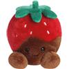 AURORA 77222 - Palm Pals Valentino - Fragola al cioccolato, 13 cm, giocattolo morbido, rosso e marrone