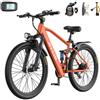 RYLIB - Bicicletta Elettrica 26' GT900 Shimano 21 Velocità Batteria 36V13Ah 250W 25KM /H 30-60km Display LCD con Sblocco NFC City E-Bike - SPEDIZIONE GRATUITA