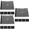 Clear Reusable Cd Jewel Case Black Plastic Disc Storage Holder Box