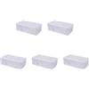 5Pcs Durable Aluminum Guitar Effect Pedal Case Silver Easy Use Stomp Box