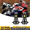 APMATAUTO 1/2 Pezzi Lampadine LED A5 H7 35W 6500K Bianco Brillante per Fari Moto Honda CBR1000RR 2004-2019