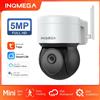 INQMEGA 5MP Tuya Telecamera PTZ esterna Ai Rilevamento umano Telecamera CCTV di sicurezza 1080P Aggiungi Google Home e Alexa Telecamera IP Wifi per cortile