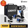DEKO 20V DKBW20XL01 MAX Chiave senza spazzole a batteria 350N.m Chiave a percussione elettrica a coppia elevata Utensili elettrici fai da te