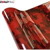 cwrapping Adesivo per auto pellicola mimetica rossa lucida adesivi decorativi fai da te adesivi per il corpo del motociclo pellicola per auto per accessori per auto moto