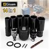 Gisam Gami Set da 14 pezzi Kit adattatore per presa esagonale per avvitatore a percussione elettrico Adattatore per mandrino per trapano per cacciaviti per chiavi per trapano elettrico