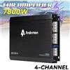 Andeman Amplificatore per auto a 4 canali 7800W Potenza di picco Classe A/B 200W RMS 12V-13.8V Amplificatore audio ad alte prestazioni