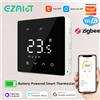 EZAIOT Termostato intelligente WiFi Zigbee Tuya Caldaia a gas Regolatore di riscaldamento digitale a batteria bassa Alexa Google Home Alice