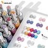 CANNI 1pc Venalisa Hema Free TPO Free Cat Eye Nail Gel Polish Display della carta a colori Diamond Sparkle Soak Off UV LED Smalto Kit gel per unghie