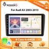 Podofo per Audi A3 2003-2013 CarPlay wireless per Apple Android Auto Autoradio GPS FM WiFi BT Multimedia Stereo DSP EQ 2din Sistemi intelligenti per auto