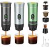 Macchina da Caffè Espresso Elettrica Wireless 3-in-1 per Auto e Casa, Macchina da Caffè Portatile per Campeggio, Compatibile con Capsule e Polvere, per Viaggi