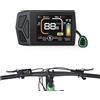 varstrom Display EKD01 per E-bike, Schermo TFT a Colori da 2.4" per Motore Mid-Drive Bafang con Protocollo CAN - Computer per E-bike Impermeabile IP67 e con 0-9 Livelli PAS, con Porta di Ricarica Type-C per
