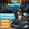 Mamidw Ventilatore Turbo Wireless Mamidw 20.000 RPM 24-48 M/s ad Alta Velocità, Mini, per Pulizia Auto e Rimozione Polvere, Rimozione Foglie e Neve dal Giardino, Compatibile con Batteria Makita 18V PIN