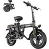 NONE Bicicletta Elettrica per Adulti Toofly GE5, Motore 250W, Batteria 48V 15Ah, Pneumatici Larghi 14 Pollici, Adatta a Tutti i Terreni
