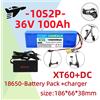 Batteria per Scooter Elettrico 36V 100000mAh 10S2P, Batteria al Litio per Scooter Elettrico 500W, Batteria 36V 10S2P
