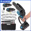 bromose Mini Motosega Portatile Bromose per Lavorazione del Legno, 6 Pollici, Senza Spazzole, Elettrica, Utensile da Taglio Compatibile con Batteria Makita 18V