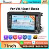 podofo Autoradio Podofo 8Core 4+64G per VW/PASSAT/GOLF/POLO/BORA, lettore multimediale con WIFI, navigazione GPS, Carplay, Android Auto, DSP, FM/RDS.