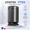 BYINTEK Proiettore BYINTEK P70X 4K con Supporto 3D e Wi-Fi, Mini Proiettore Portatile con Batteria Integrata (IVA Esclusa) per Home Theater e Serate di Cinema all'Aperto