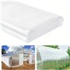 NONE Telo in Polietilene Trasparente 2x10m, Copertura Resistente per Tunnel Agricoli, Serre e Lavori di Pittura